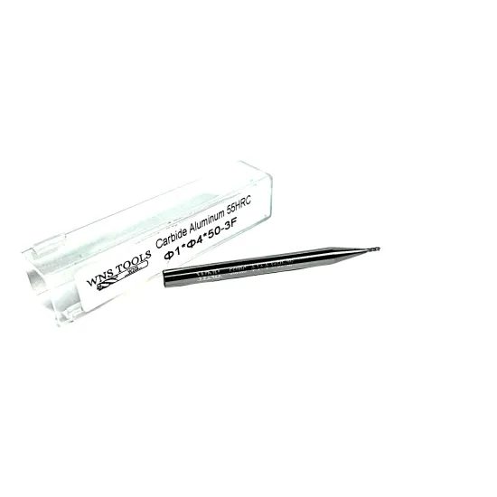 Frez węglikowy VHM Fi 1 x 50mm do aluminium 3Z